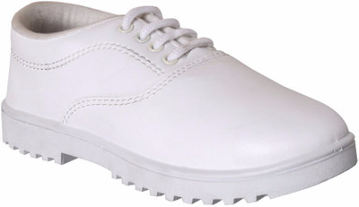 

Unistar Boys Lace Monk Strap Shoes(White