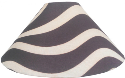 

RDC 13" Round Brown with Cream Stripes Designer - B22 Holder Ring Size Table Lamps Lamp Shade(Cotton, Plastic)
