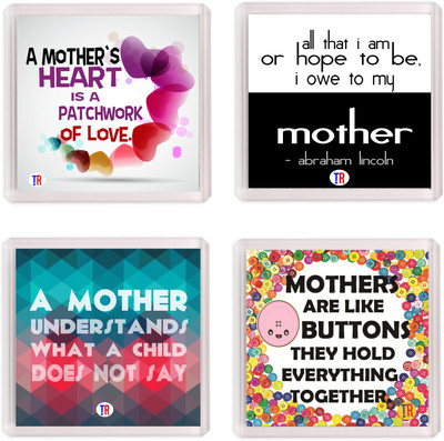 

Thoughtroad MOTHERS HEART BUTTONS Fridge Magnet Pack of 4