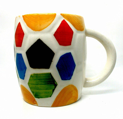 

HappyClick Handled Ceramic Mug(230 ml), Multicolor