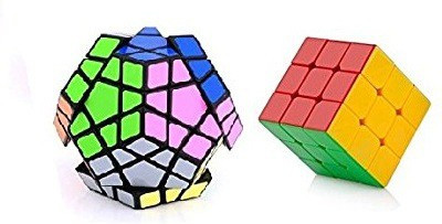 

Mayatra's Combo Of Shengshou Megaminx Black Speed Cube & Completely Stickerless Magic Rubik Cube 3X3X3 Puzzle (2 Pcs)(2 Pieces)