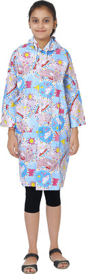 

Finery Graphic Print Girls Raincoat, Multi