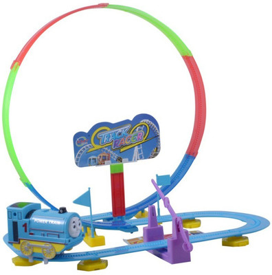 

Manpasand Toys track and train set(Red, Blue), Blue;red