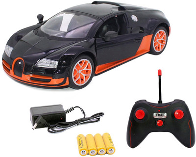 

Smiles Creation Bugatti 1:16 Scale R/C Car with Flashing Lights and Openable Doors Toy for Kids(Orange)
