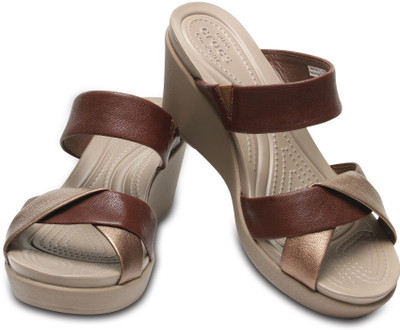 

Crocs Women Brown Wedges