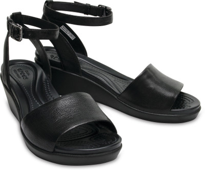 Crocs Women Black Wedges