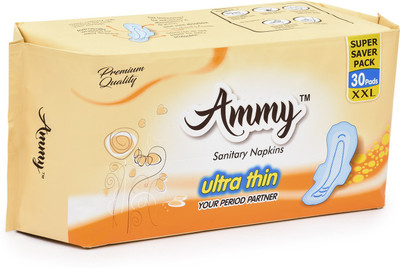 

Ammy Set od 30 Pads Ultra Thin , Rashes Free XXL sanitary Pads Sanitary Pad