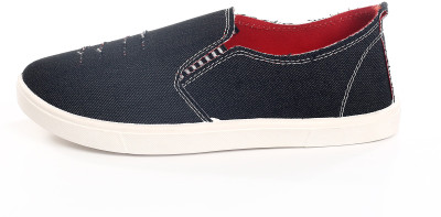

De 1' amour Canvas Shoes For Men(Blue, Red, Multi