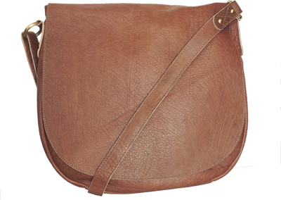

munai's creation Women Casual Brown Genuine Leather Sling Bag