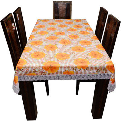 

The Trendy Printed 6 Seater Table Cover(Multicolor, PVC)