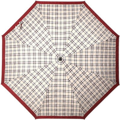 

HOU-DY Nylon Checks Print 3 Fold Unisex Trendy Umbrella(Multicolor)
