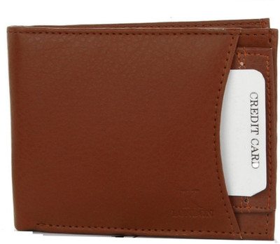 

K London Men Brown Artificial Leather Wallet(4 Card Slots)