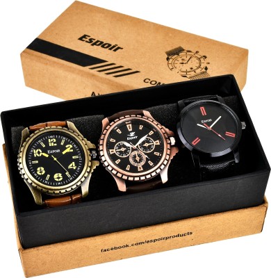 Espoir Combo Cool BLK Super Attractive Arrogant Watch  - For Men   Watches  (Espoir)