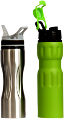 

FULLHOUZ Latest Design 750 ml Water Bottles(Set of 2, Multicolor)