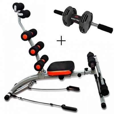 

IBS 7 Sixpackabs Rocket Twister Abrockettwister Six Packs Wonder Core Zone Flex Care Home Fitness Pump Gym Sixpack Cruncher Pack Body Builder WITH Bodi pro roller Ab Exerciser(Black)