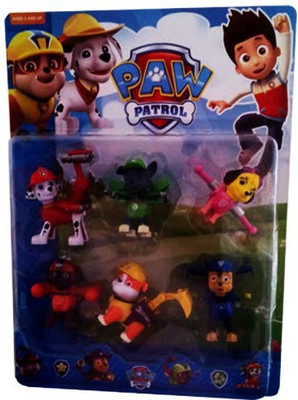 

kidoz kingdom PAW PETROL ACTION FIGURES 6 IN 1(Multicolor)