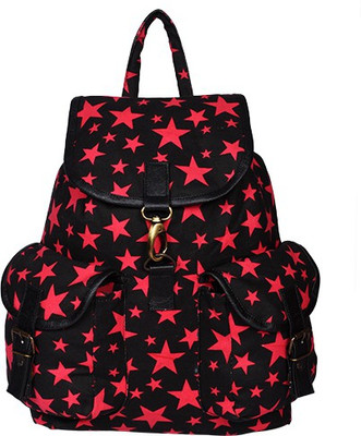 

Star Style SS01-Black Star 16 L Backpack(Black), Black and magenta