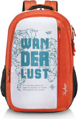

Skybags Pixel Plus 04 29 L Backpack(Orange, Grey), Pixpls04ong