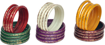 NMII Glass Bangle Set(Pack of 24)