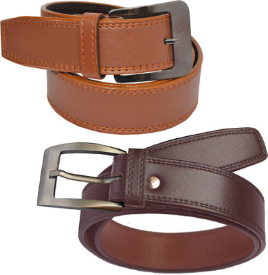 

Elligator Men Casual, Formal, Party Tan, Brown Artificial Leather Belt, Tan-02