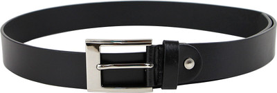 

Da Milano Men Casual Black Genuine Leather Belt