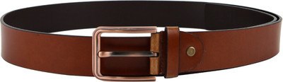 

Da Milano Men Casual Tan Genuine Leather Belt, Cognac