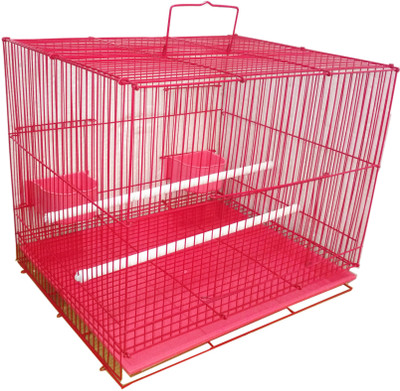 

Petshop7 Bird Cage Red Bird House(Hanging, Free Standing)