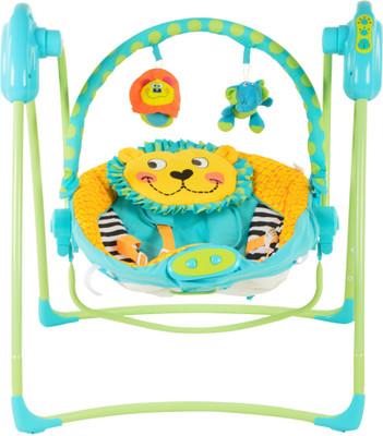Toy House 2 in 1 Folding Electronic Swing Electric Bouncer(Multicolor)