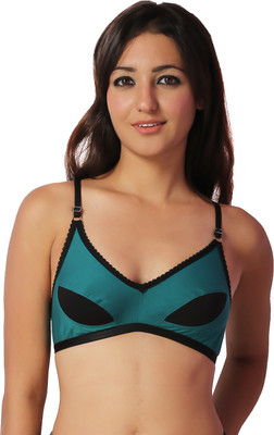 

Ortan Girl's Full Coverage Non Padded Bra(Light Blue, Firozi