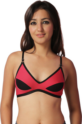

Ortan Girl's Full Coverage Non Padded Bra(Pink