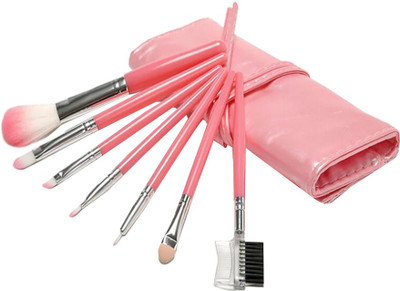 

Futaba Portable Seven Makeup Brushes Case - Pink(Pack of 7)