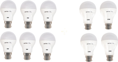 

Infini 15 W Standard B22 LED Bulb(White, Pack of 10)