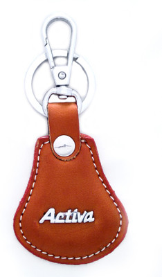

Tech Fashion Keychain Bike ACTIVA Tan Colour Leather Locking Key Chain(Brown)