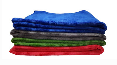 

HappeStop Multipurpose Extra Large Size - 62+ X 32+ Cms - Polishing, Detailing - Super Absorbent - For Home, Jewellery, Furniture, Kitchen, Automotive, etc (Set of 4 Pcs) Wet and Dry Microfibre Cleaning Cloth(Pack of 4)