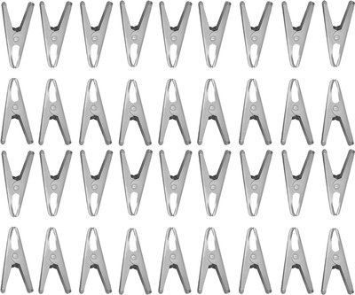 Jubilant Lifestyle Heavy Duty Medium Steel Multipurpose Cloth Clip(Set of 36, Silver)