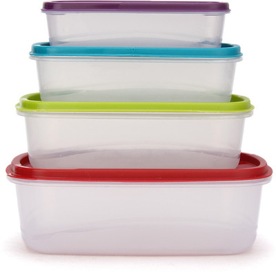 

Princeware SF - 1150 ml, 725 ml, 475 ml, 275 ml Plastic Food Storage(Pack of 4, Multicolor)