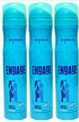 

Engage Spell Perfume Body Spray - For Women(450 ml, Pack of 3)