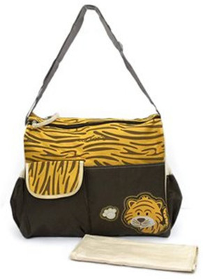 

Baby Bucket Nappy Changing Mummy Handbag "Tiger" Pattern Backpack Diaper Bag(Yellow)