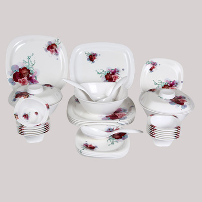 

Eagleware Floral Melamine Pack of 33 Dinner Set(Melamine)