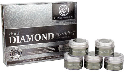 

Khadi Natural Diamond Sparkling Mini Facial Kit 75 g(Set of 5)