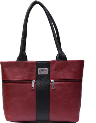 

Noble Designs Shoulder Bag(Maroon, Black), Black;maroon
