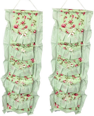 

FULLHOUZ Fabric 5 Pocket Hanging Accessories Organizer( )