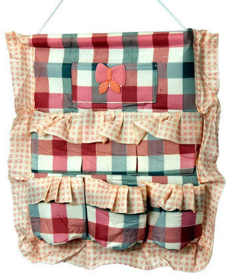 FULLHOUZ Fabric 7 Pocket Hanging Stationery Organizer( )
