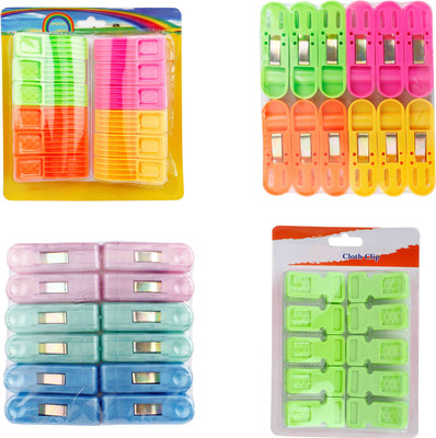 

XCCESS Xccess pack 46 Pcs Indian-Rajwadi-Rambo-Real Cloth Laundry Clips Closet Organizer( )
