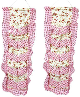 

FULLHOUZ Fabric 5 Pocket Hanging Stationery Organizer( )