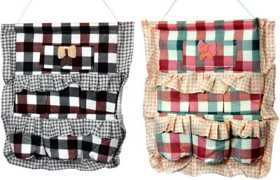 

FULLHOUZ Fabric 7 Pocket Hanging Regular Organizer( )