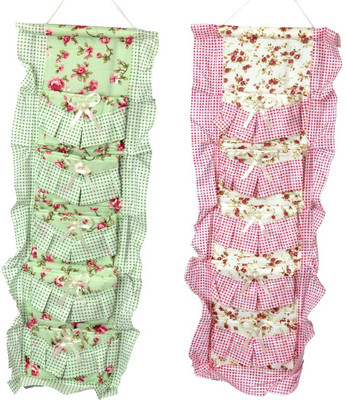 

FULLHOUZ Fabric 5 Pocket Hanging Stationery Organizer( )