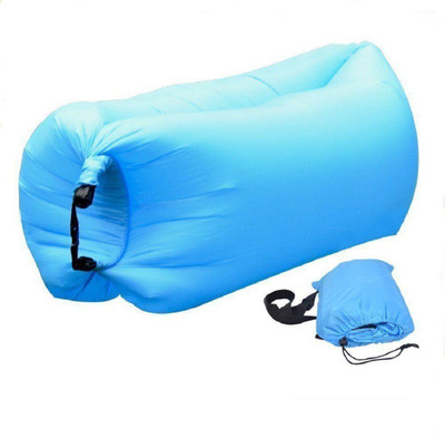 

PH Artistic Portable Hangout Lazy Air Bag Bed Polyester 3 Seater Inflatable Sofa(Color - Blue)