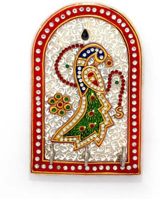 57% OFF on Little India Golden Peacock Meenakari Work Stoneware Key Holder(3 Hooks) 57% OFF on Little India Golden Peacock Meenakari Work Stoneware Key Holder(3 Hooks)
