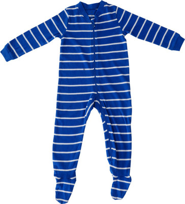 

Indirang Romper For Boys Striped Cotton(Blue, Pack of 1